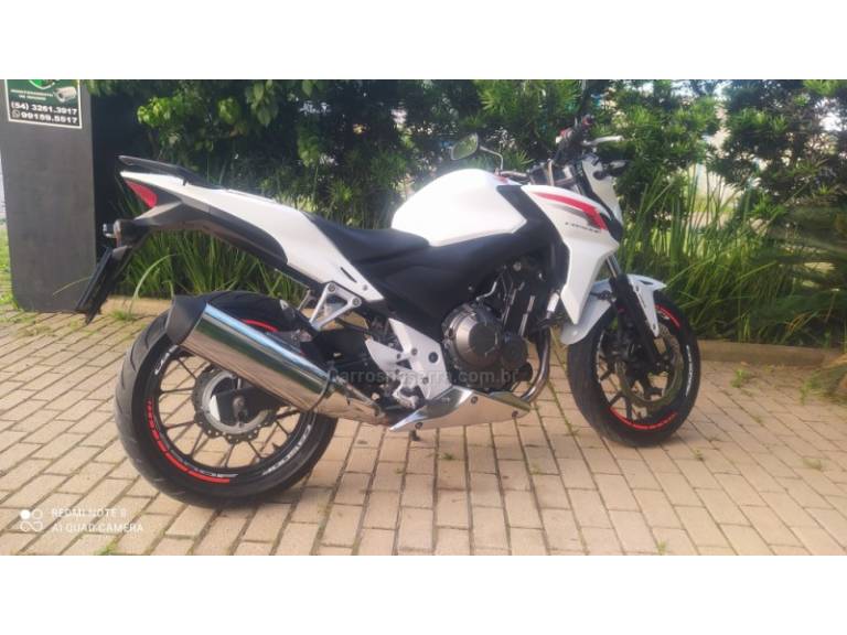 HONDA - CB 500F - 2013/2014 - Branca - R$ 25.500,00